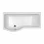 Carron Brio P-Shaped Curved Shower Bath 1650mm x 700/850mm