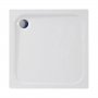 Coram Resin Square Shower Tray 800mm x 800mm - Flat Top