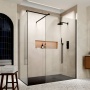Delphi Accents Matt Black Walk-In Shower Enclosure