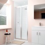 Delphi Alpha Chrome 4mm Bi-Fold Shower Door (1850mm High)
