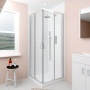 Delphi Alpha Chrome 5mm Corner Entry Shower Enclosure