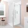 Delphi Alpha Chrome 5mm Pivot Door Shower Enclosure