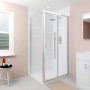Delphi Alpha Chrome 5mm Sliding Door Shower Enclosure