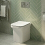 Delphi Alpine Deluxe Rimless Back to Wall Toilet (inc Soft Close Seat)