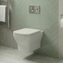 Delphi Alpine Rimless Wall Hung Toilet (inc Soft Close Seat)