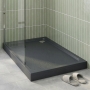 Delphi AquaBoost Grey Slate Effect Easy Plumb Rectangular Riser Shower Tray