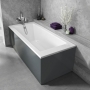 Delphi AquaGuard Matt Grey Waterproof Straight Rectangular Bath Panel