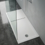 Delphi Aragon White Stone Resin Walk-In Shower Tray