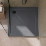 Delphi Aragon Slate Grey Effect Stone Resin Square Shower Tray