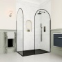 Delphi Astoria Matt Black Walk-In Shower Enclosure