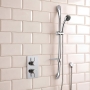 Delphi Atom Chrome Dual Concealed Shower Set with Slide Rail Kit