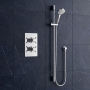 Delphi Axiom Crosshead Chrome Dual Concealed Shower Set with Slide Rail Kit