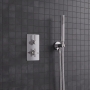 Delphi Axiom Lever Chrome Dual Concealed Shower Set with Handset and Bracket