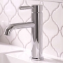 Delphi Axiom Lever Chrome Single Lever Mono Basin Mixer Tap (inc Press Top Waste)