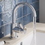 Delphi Axiom Lever Chrome Single Lever Side Action Basin Mixer Tap