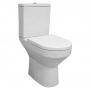 Delphi Bayeux2 Rimless Comfort Height Close Coupled Toilet with Push Button Cistern - Soft Close Seat