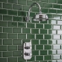 Delphi Belgravia Chrome Dual Concealed Shower Set with Fixed Head