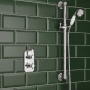 Delphi Belgravia Chrome Dual Concealed Shower Set with Slide Rail Kit