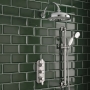Delphi Belgravia Chrome Triple Concealed Shower Set with Large Drencher Head and Slide Rail Kit