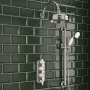 Delphi Belgravia Chrome Triple Concealed Shower Set with Fixed Head and Slide Rail Kit
