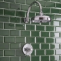 Delphi Belgravia Chrome Dual Concentric Concealed Shower Set with Large Drencher Head