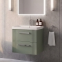 Delphi Bentley 500mm 2-Drawer Wall Hung Vanity Unit (inc Basin)