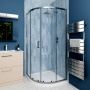 Delphi Calibre Brushed Pewter 6mm 2-Door Quadrant Shower Enclosure