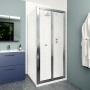 Delphi Calibre Chrome 4mm Bi-Fold Door Shower Enclosure