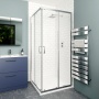 Delphi Calibre Chrome 6mm Corner Entry Shower Enclosure