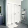 Delphi Calibre Chrome 6mm Double Sliding Shower Door (1900mm High)