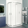 Delphi Calibre Chrome 6mm Offset Quadrant Shower Enclosure