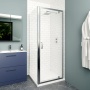 Delphi Calibre Chrome 6mm Pivot Door Shower Enclosure