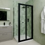 Delphi Calibre Matt Black 4mm Bi-Fold Door Shower Enclosure