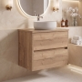 Delphi Cassidy 600mm 2-Drawer Wall Hung Countertop Vanity Unit