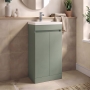 Delphi City 500mm 2-Door Floor Standing Vanity Unit (inc Basin)