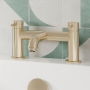 Delphi Corinthian Brushed Brass Bath Filler Tap