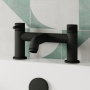 Delphi Corinthian Matt Black Bath Filler Tap