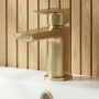 Delphi Dive Brushed Brass Mono Basin Mixer Tap