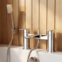 Delphi Dive Chrome Bath Shower Mixer Tap with Kit