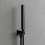 Delphi Square Pencil Matt Black Shower Handset (inc Bracket and Hose)
