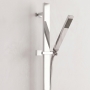 Delphi Square Pencil Chrome Slider Rail Shower Kit (inc Outlet Elbow)