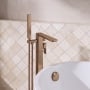 Delphi Edge Brushed Bronze Freestanding Bath Shower Mixer Tap (inc Kit)