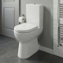 Delphi Elise Extended Height Close Coupled Toilet (inc Soft Close Seat)