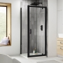 Delphi Expressions Black Pivot Door Square Shower Enclosure (inc Tray)