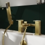 Delphi Fathom Brushed Brass Bath Shower Mixer Tap with Kit