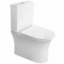 Delphi Fluid Rimless Back to Wall Toilet White - Slim Soft Close Seat