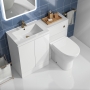 Delphi AquaGuard Combination Unit with 500mm WC Unit - 1100mm Wide - White
