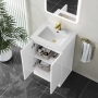 Delphi AquaGuard Floor Standing 2-Door Vanity Unit with Basin 500mm Wide - White