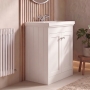 Delphi Hayloft 600mm 2-Door Floor Standing Vanity Unit (inc Fireclay 1TH Basin)