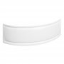 Delphi Henbury Offset Curved Corner Bath Panel 520mm H x 1000mm W - White